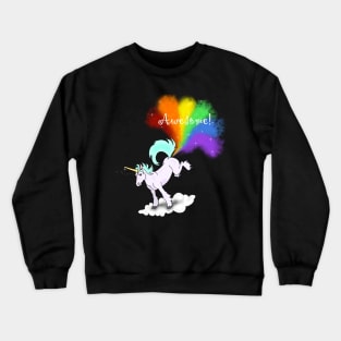 Awesome unicorn fart Crewneck Sweatshirt